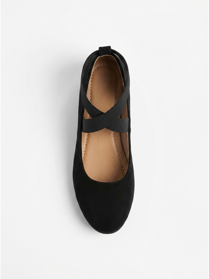 Women's Cushioned Orthopedic Flats, Suede Slip-On Comfort Shoes