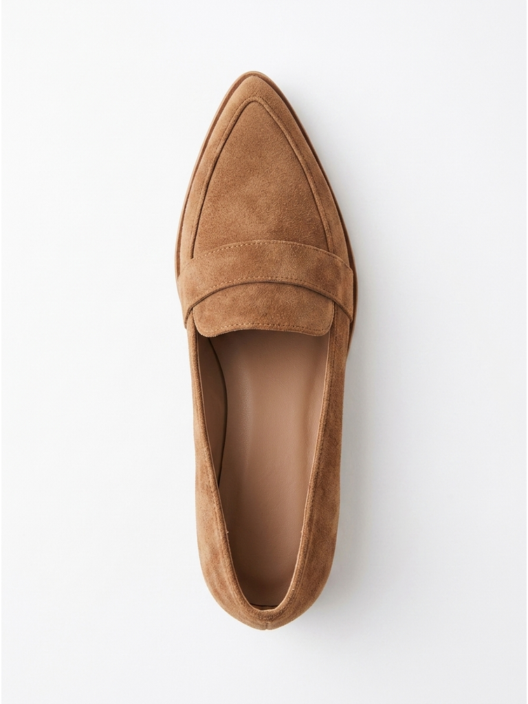Women's Suede Flats with Cushioned Insole, All-Day Comfort Loafers