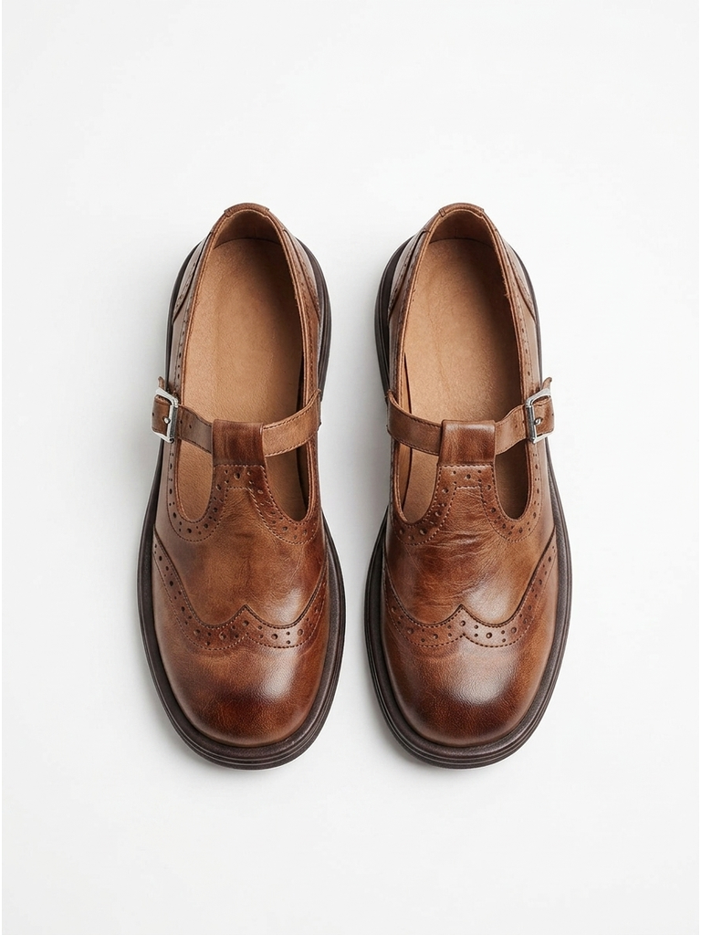 Comfortable Women's Leather Non-Slip for Work, Comfortable Padded Sole