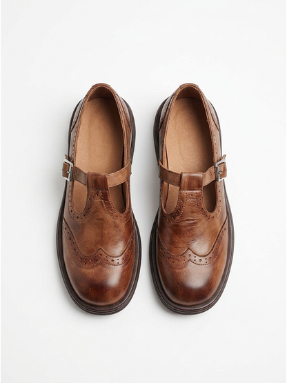 Comfortable Women's Leather Non-Slip for Work, Comfortable Padded Sole