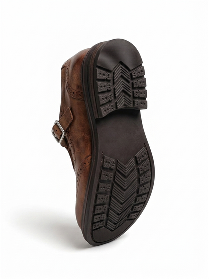 Comfortable Women's Leather Non-Slip for Work, Comfortable Padded Sole