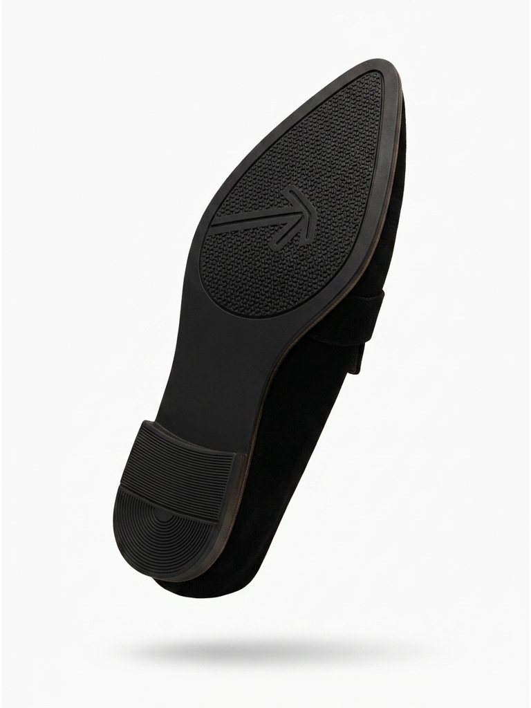Women's Suede Flats with Cushioned Insole, All-Day Comfort Loafers