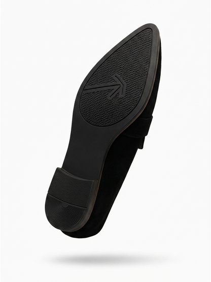 Women's Suede Flats with Cushioned Insole, All-Day Comfort Loafers