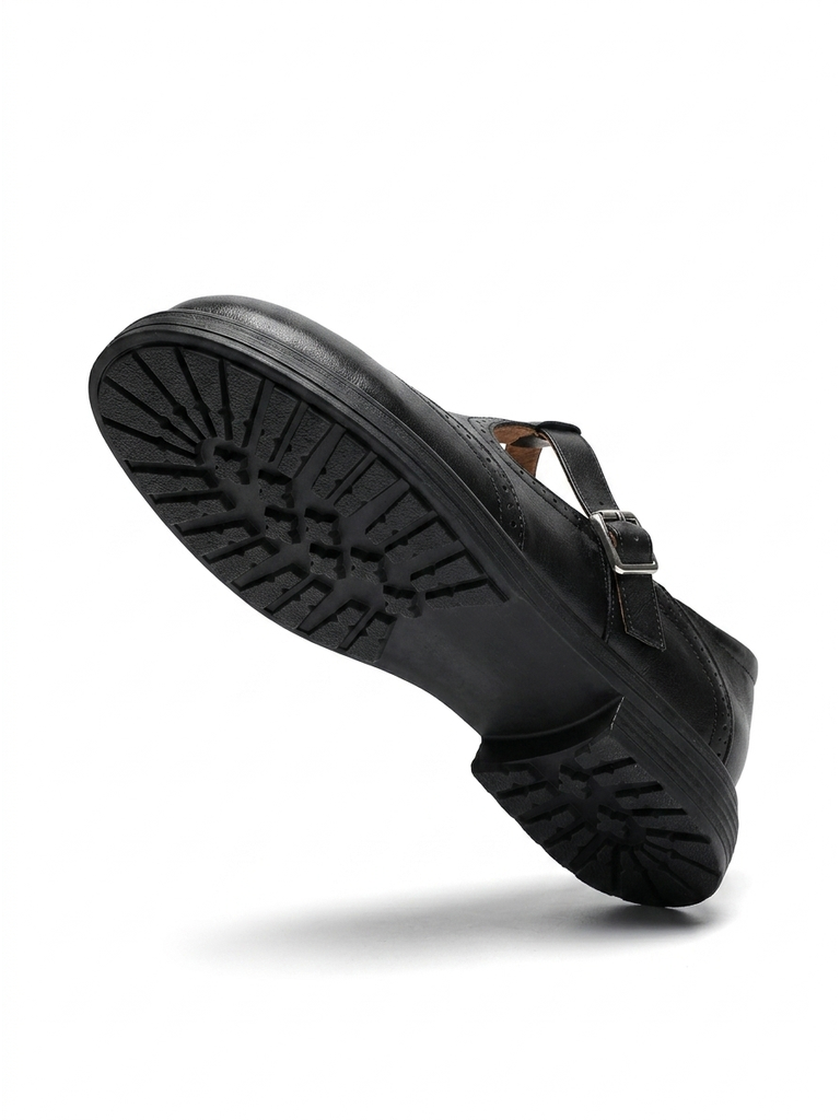 Comfortable Women's Leather Non-Slip for Work, Comfortable Padded Sole