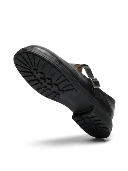 Comfortable Women's Leather Non-Slip for Work, Comfortable Padded Sole