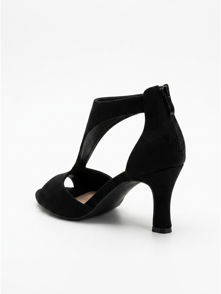 Comfortable Heels for Women, Arch Support Peep-Toe Block Heel