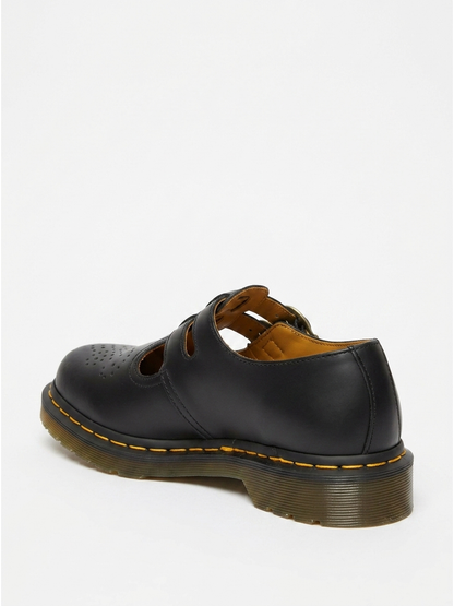 Women's Leather Double Buckle Flats Round Toe Cushioned