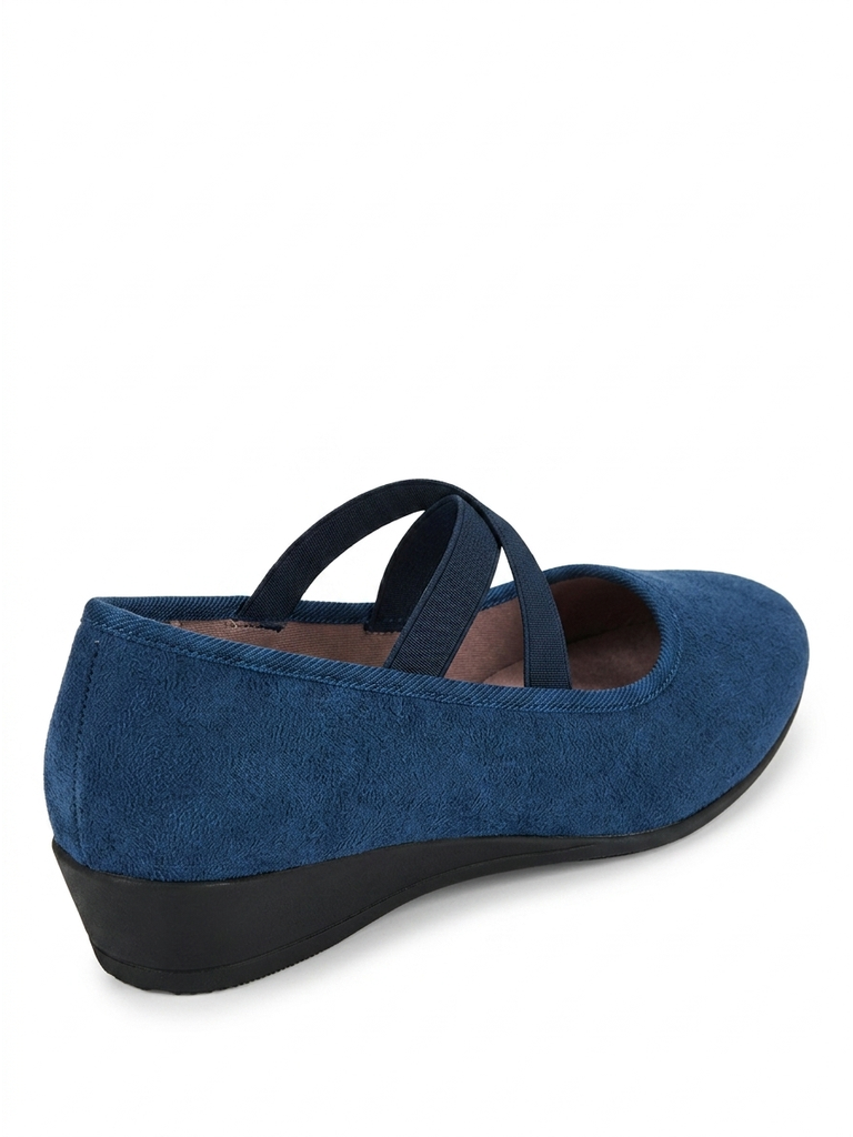 Women's Cushioned Orthopedic Flats, Suede Slip-On Comfort Shoes