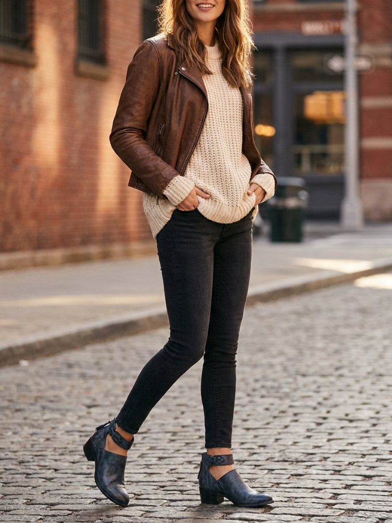 Women's Block Heel Booties, Side Zip, All-Day Comfort, Padded Insole