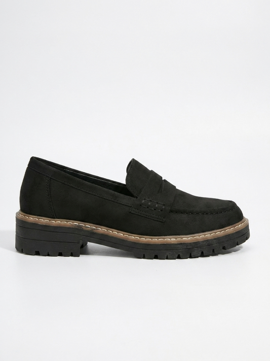 Women's Comfort Loafers, Wide Fit, Cushioned Slip-On Walking Shoes