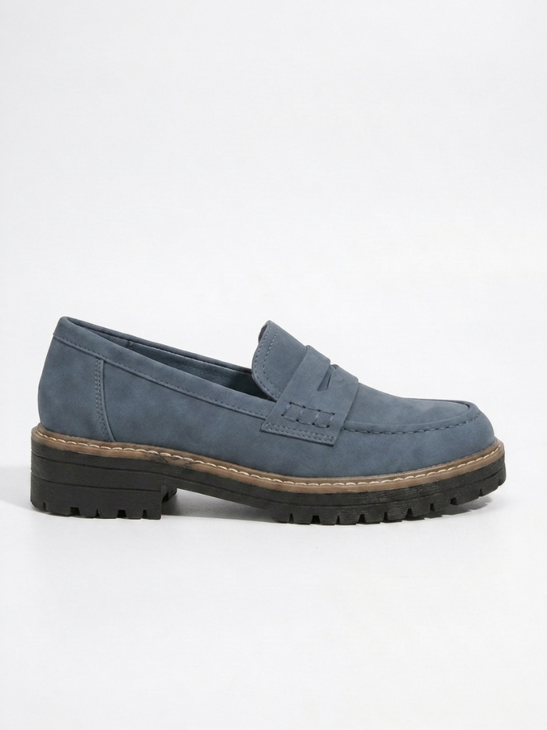 Women's Comfort Loafers, Wide Fit, Cushioned Slip-On Walking Shoes