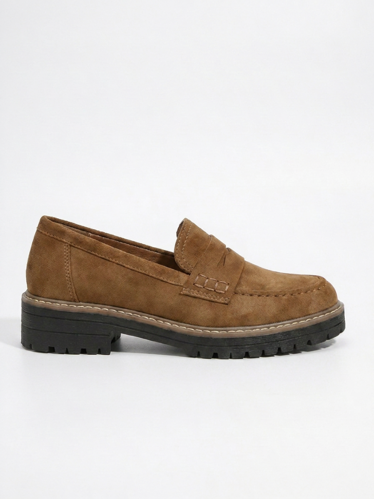 Women's Comfort Loafers, Wide Fit, Cushioned Slip-On Walking Shoes