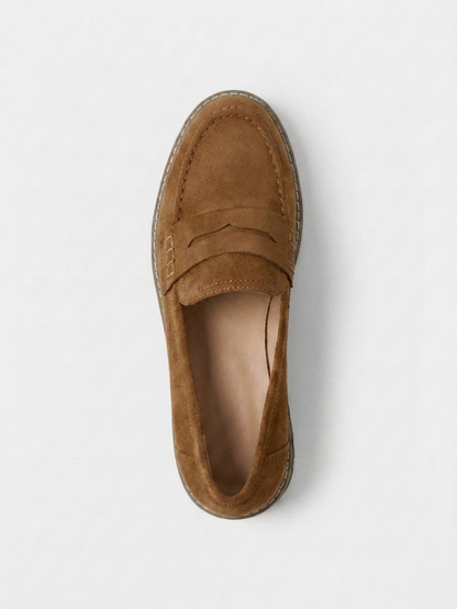 Women's Comfort Loafers, Wide Fit, Cushioned Slip-On Walking Shoes